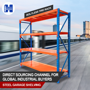 4 Tier Boltless Steel Commercial Storage Rack