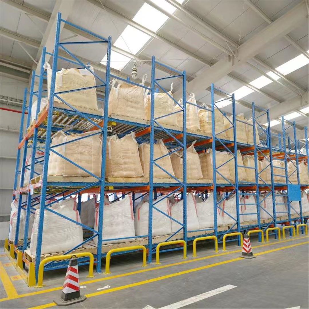 Heavy Duty Steel Roller Dynamic FIFO Gravity Racking System 5-Layer Warehouse Storage with Corrosion Protection