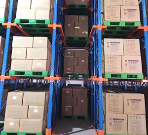 Heavy-Duty VNA Pallet Racking System Metal Drive-In Warehouse Rack Adjustable Features Chinese Supplier Factory Price Corrosion