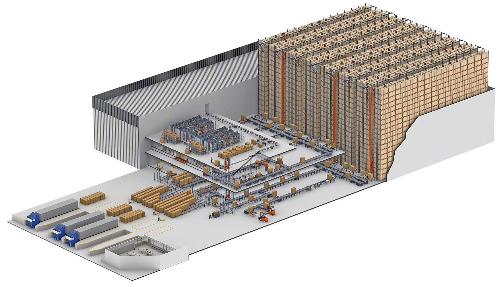 ASRS Warehouse Layout Blueprint