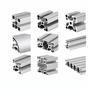 Custom Industrial 6063 T5 Aluminum Extrusion Profile Modular Framing Assembly Beam for Automation Machine Workstation