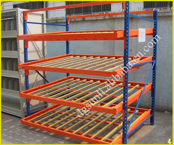 SUNLI Customizable Heavy Duty Gravity Pallet Racking 5-Layer ESD Protection Adjustable Steel Bolt Powder Coating Industrial Rack