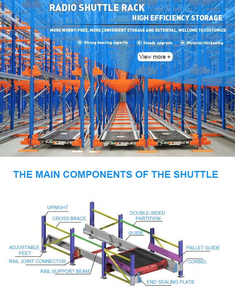 Automatic Shuttle Rack Shelves