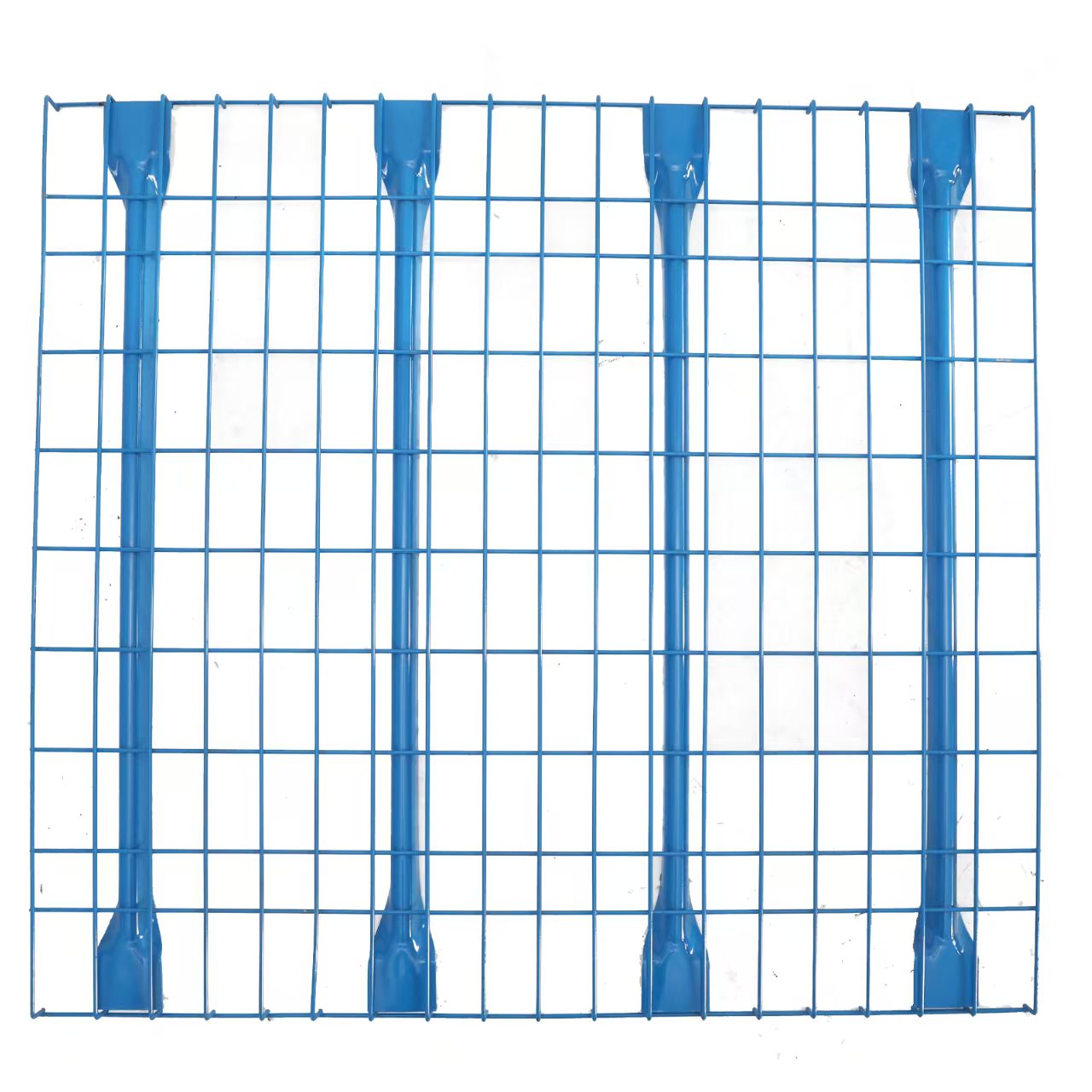 Jiamu European Style Inverted Pallet Rack Durability Stability Zinc Steel Wire Mesh Decking Galvanized Powder Coated Foldable