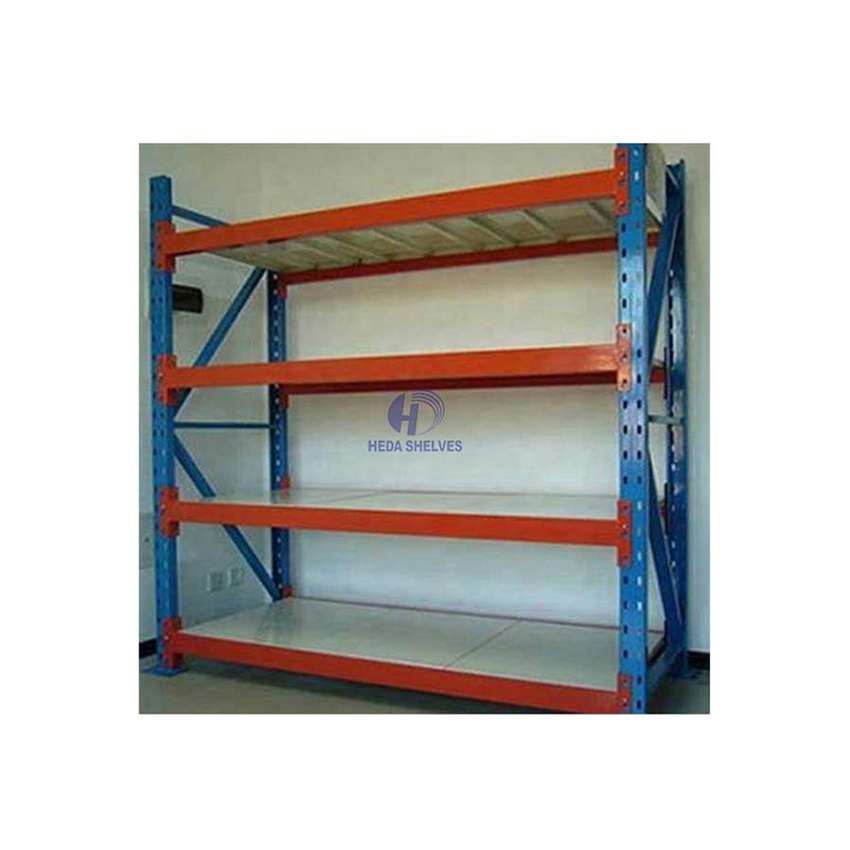 Heda Racking Adjustable Metal Boltless Shelf and Racks Warehouse Storage Medium Duty Metal Rack Shelf Garage Shelves