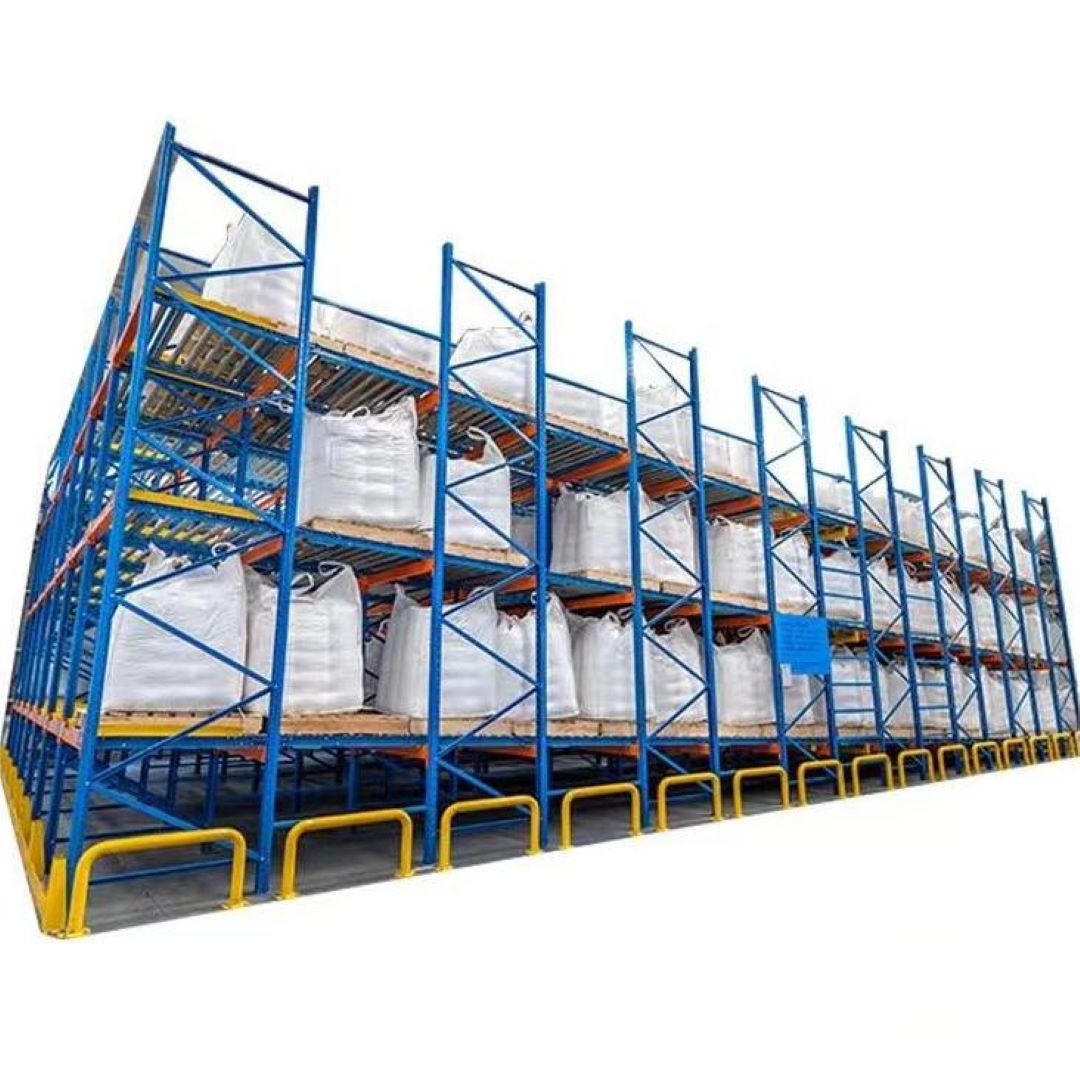 Industrial Live Pallet Racking Cold Storage Heavy-Duty Steel 4-Layer Roller Corrosion Protection Stacking Rack Shelves TUV