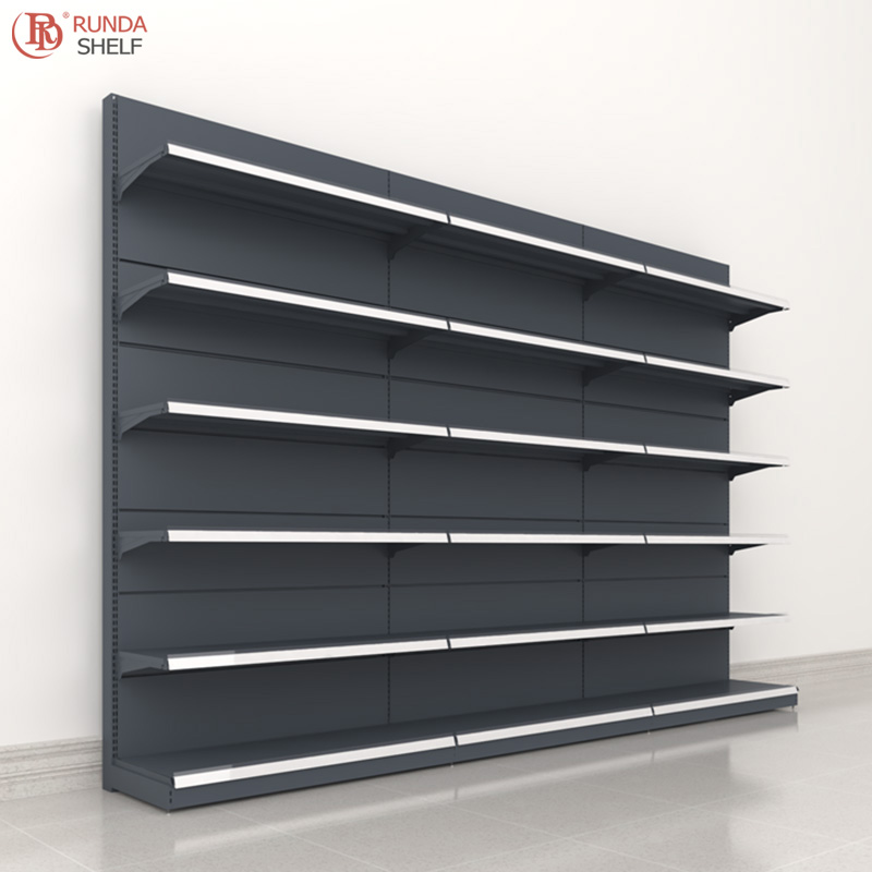 Supermarket Shelves Equipment Pegboard Back Panel Retail Store Rack Display Racks Shelves for General Carton Packing Q235B Steel
