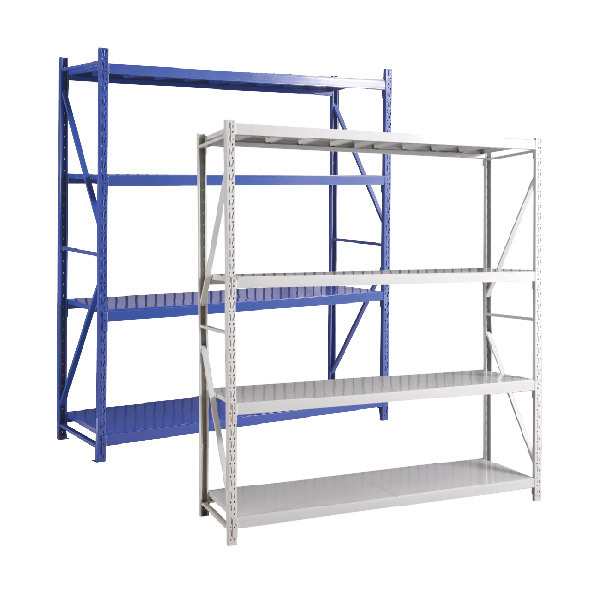 4-Shelf Light Duty Boltless Rivet Shelving Metal Shelf Storage Racks For Garage and Supermarket Shelves HJQ-105