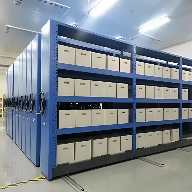 High-Density Industrial Mobile Steel Shelving for Efficient Commercial Furniture Cargo Storage in Warehouse &amp; School