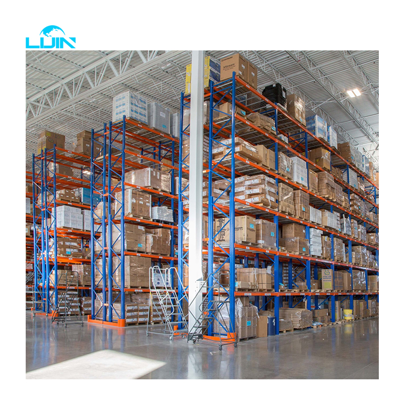 Industrial Heavy Duty Storage Shelves Systems Stacking Units Metal Rack Warehouse Steel Pallet Racking