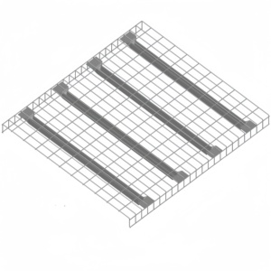 Heavy Duty Metal Pallet Rack Used Galvanized or Painted Wire Mesh Decking Heavy Duty Pallet Rack
