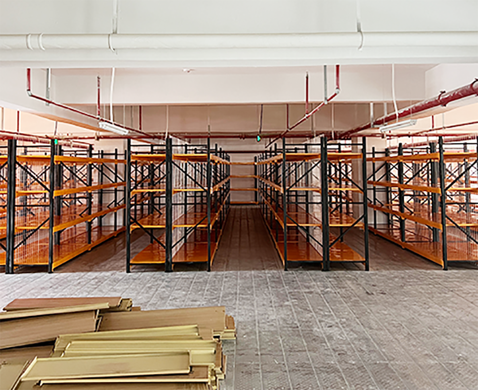 Wholesale Heavy Beam Style Drive-Through Iron Metal Mezzanine Racks ESD Protection Powder Coated Finish For Warehouse Storage