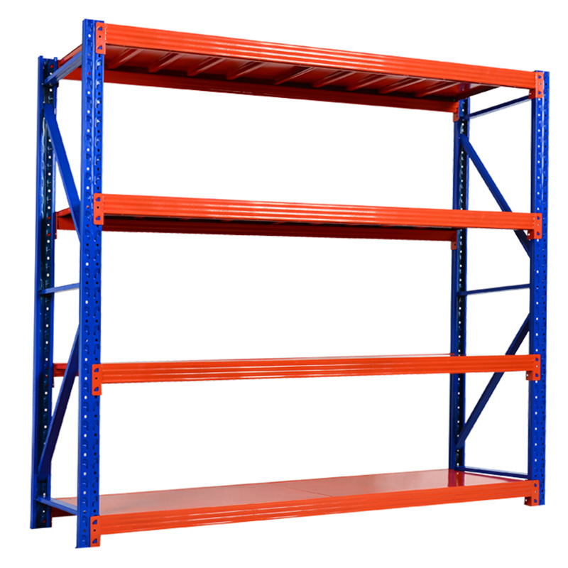 HUAWU 200kg Per Layer Boltless Shelving System 4 Shelf Steel Q235 Light Duty Warehouse Storage Rack HD036
