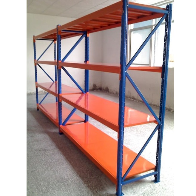 Bule Orange Custom Design Corrosion Protection Medium Duty Storage Racks Boltless Shelving Heavy Duty Shelf
