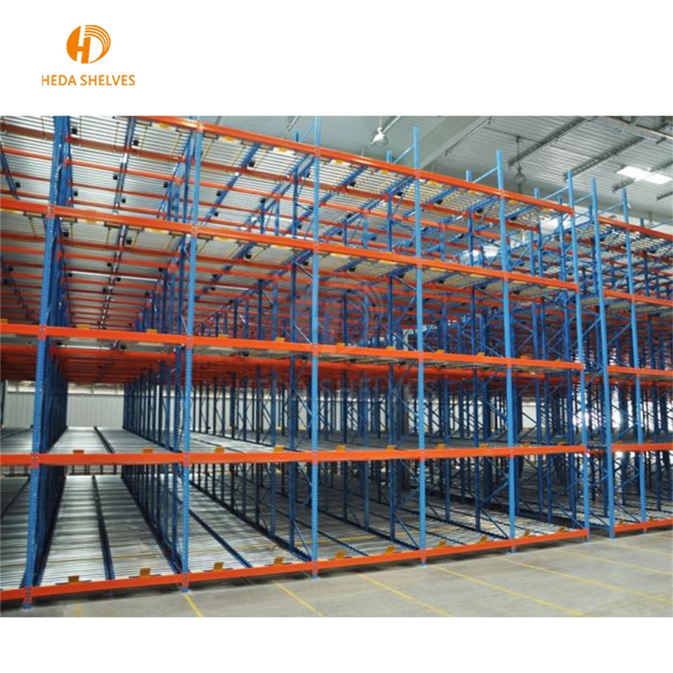 Heavy Duty Live Rack Pallet Flow Racking for Warehouse Storage Cargo Gravity Roller Equipment
