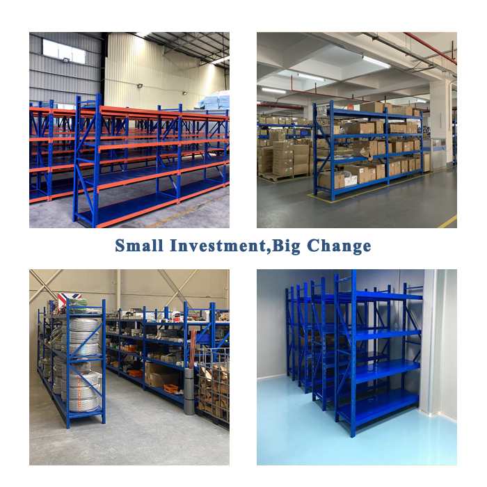 Hot Sale 300KG Steel Industrial Light Duty Selective Warehouse Storage Rack Shelf System Corrosion Protection Electrostatic