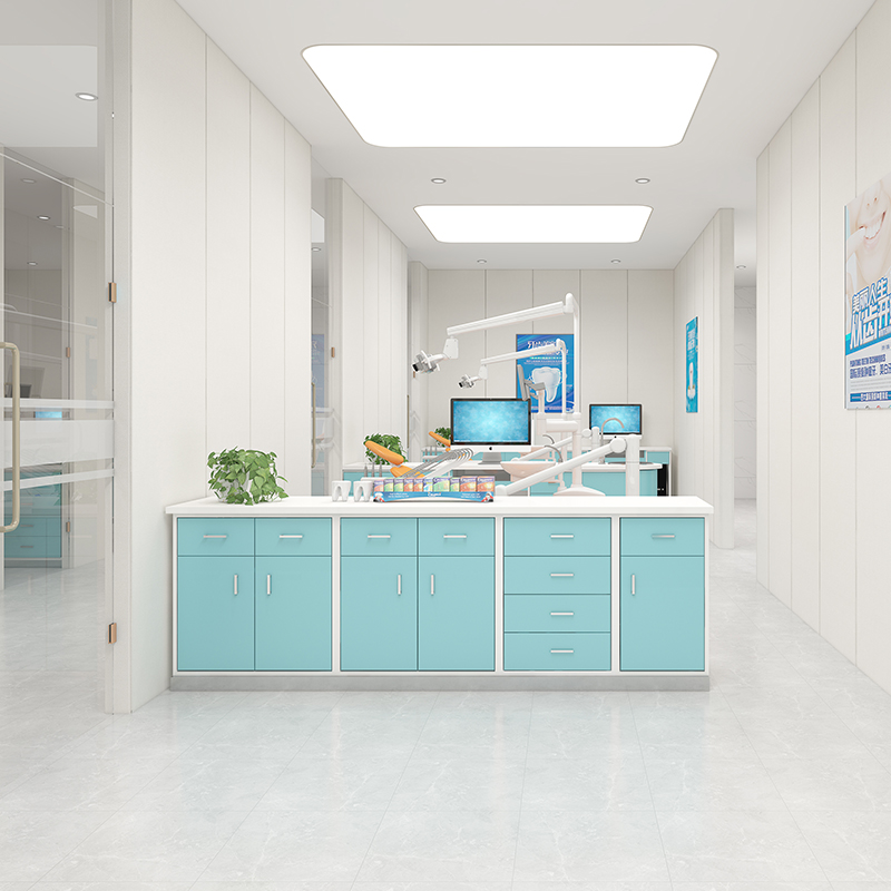 High-quality Modern Steel Dental Laboratory Hospital Cabinet Modular Combinations Wall Mount Installation Easy