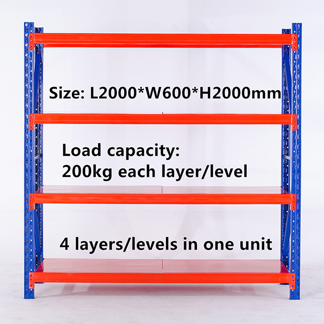 Metal Assemble Storage System Steel Rack Shelving Medium Duty Bolted Warehouse Storage Racks