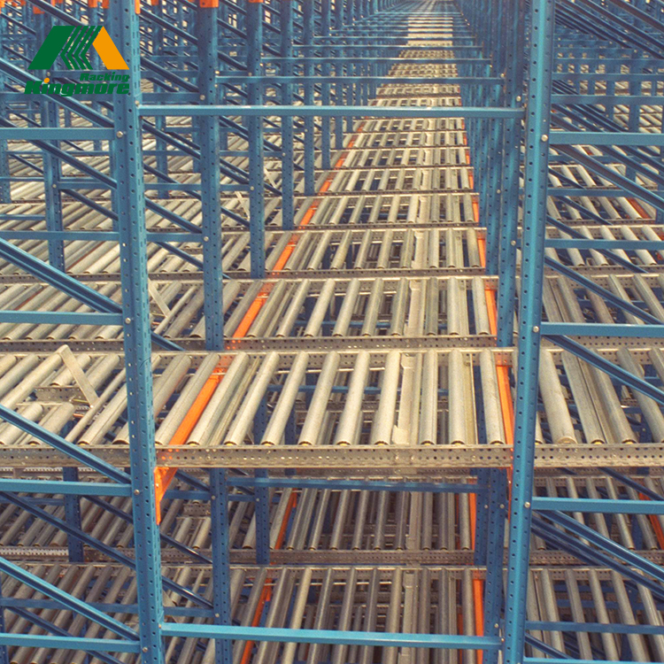 Automated Carton Flow Gravity Racking FIFO Steel Roller Warehouse Storage System Heavy Duty Pallet Live Rack