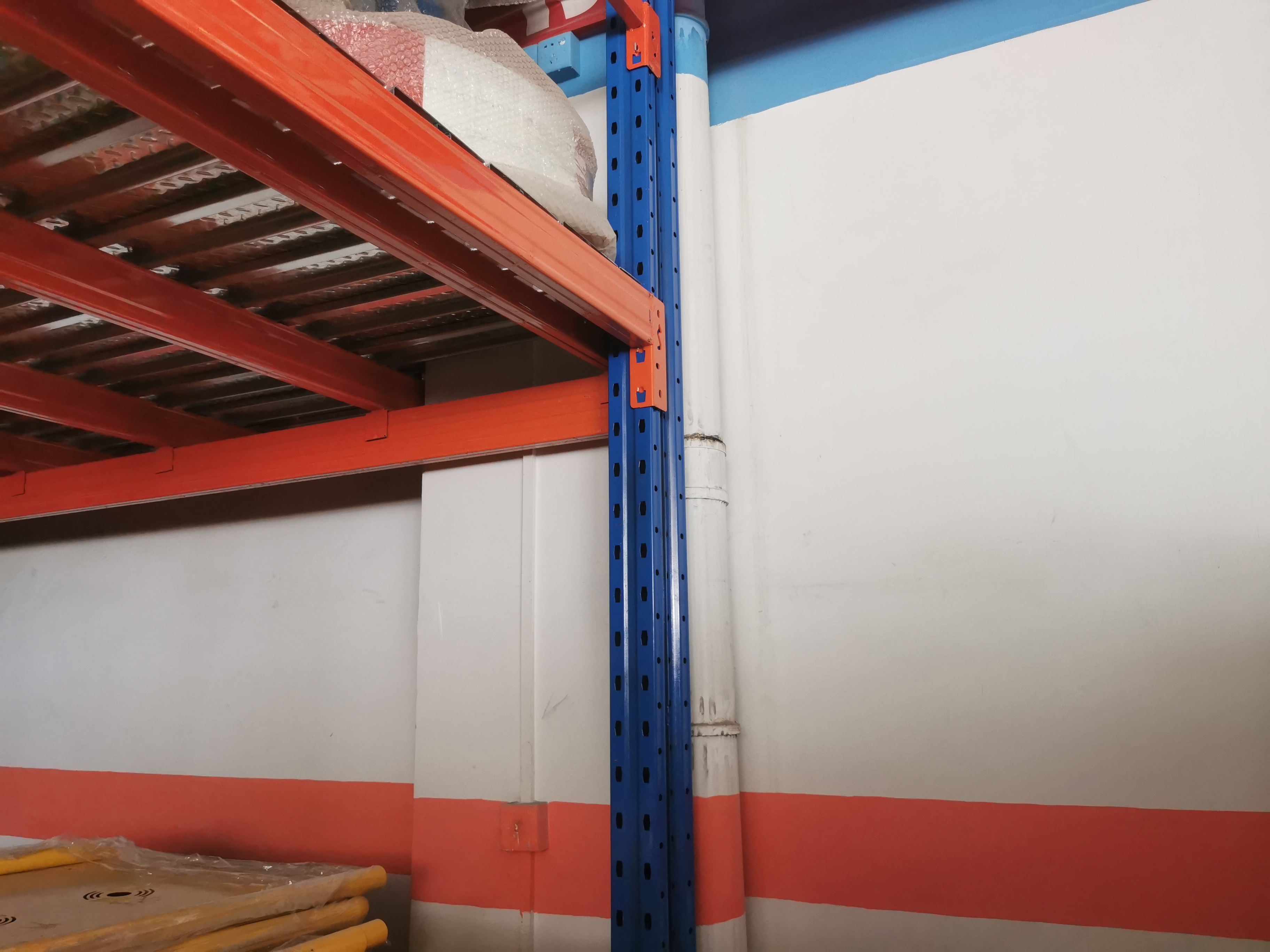 High Load 2-Layer Anti-Rust CE Certified Mezzanine Shelves-Smart Steel Storage Platform for Industrial Warehousing