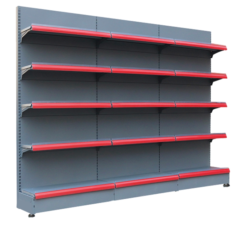 Guichang Estantes Light Heavy Duty Iron Supermarket Shelves Grocery Retail Store Shops Supermarket Gondola Shelving Display Rack