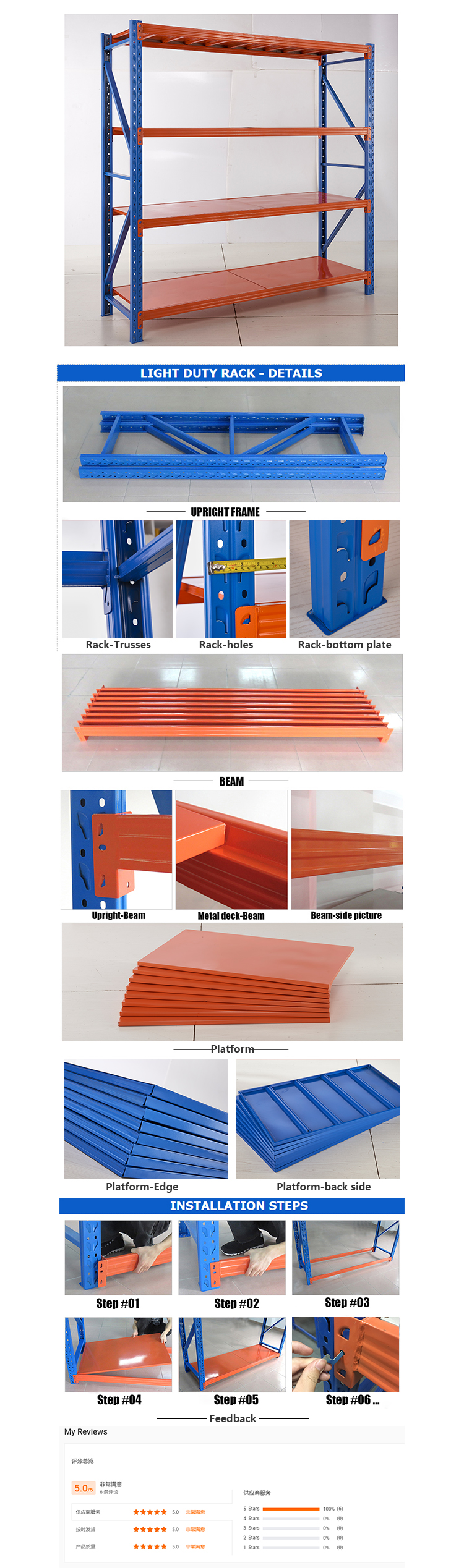 Steel Shelf Structure Display