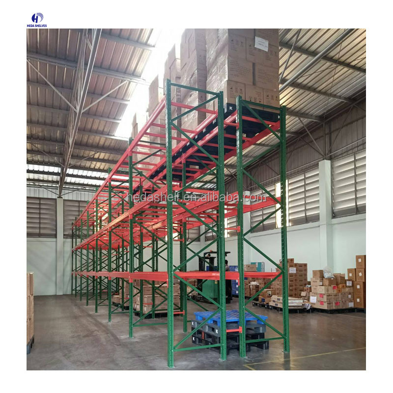 Wide Aisle Pallet Racking Heavy Duty Metal Rack Double Deep Clothes Racking System for Warehouse