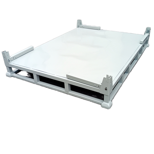 Heavy-Duty Q235 Portable Foldable Steel Storage Rack System 4 High Stackable