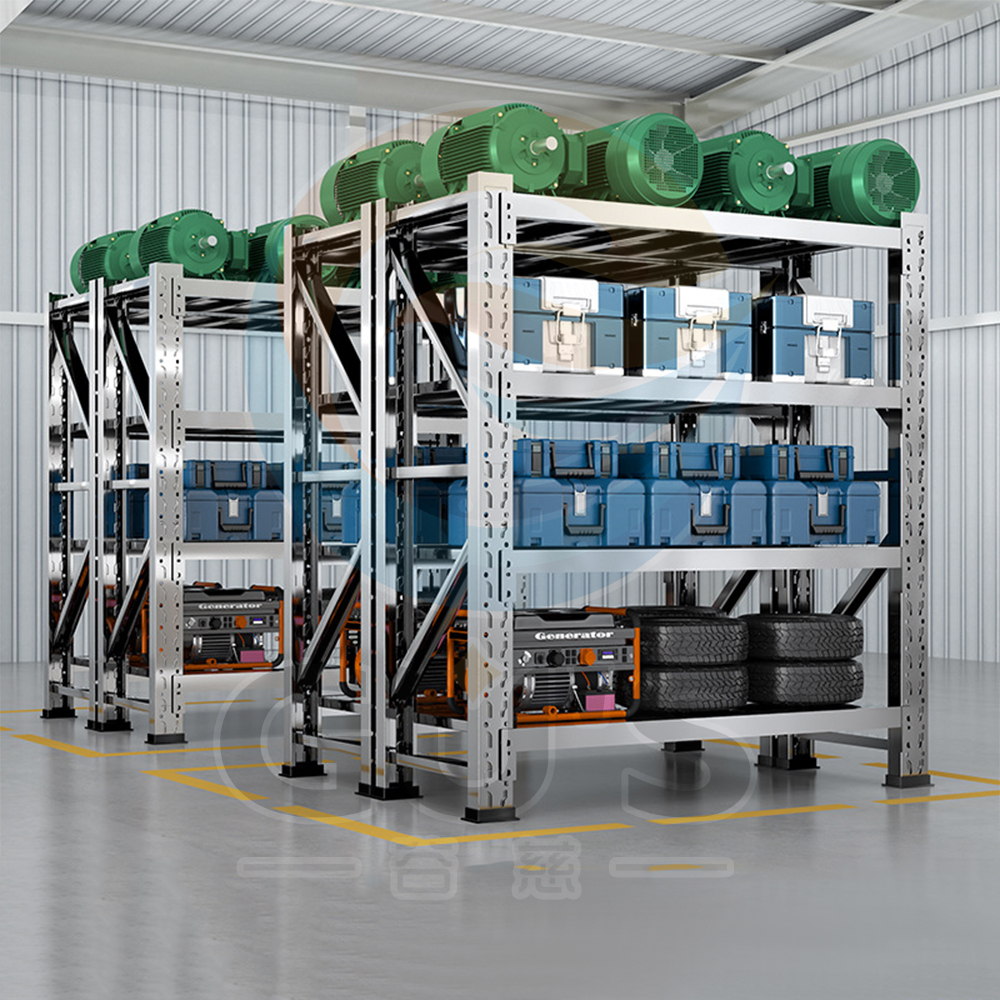 Heavy-Duty Boltless Steel Storage Racks 4-Layer Industrial Warehouse Shelving System Metal Equipment For Commercial Storage