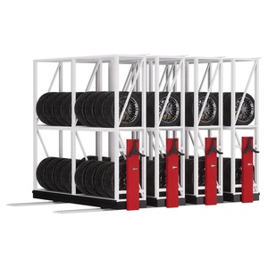Compact Mobile Manual Steel Mass Shelf System for Tire Mobile Racking
