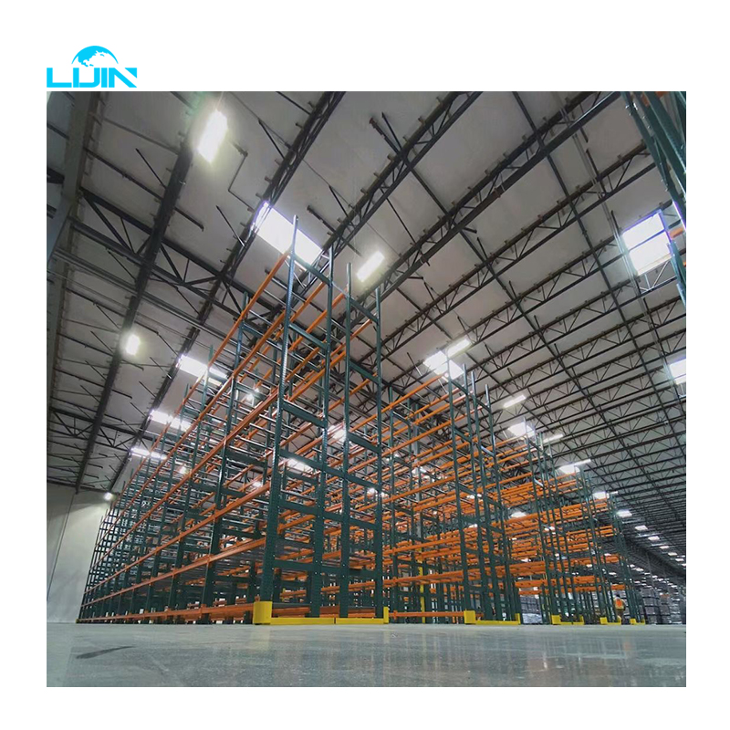 Industrial Heavy Duty Storage Shelves Systems Stacking Units Metal Rack Warehouse Steel Pallet Racking
