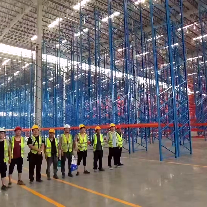 High Throughput 5 Metal Selective Pallet Frame Heavy Duty Industrial Racking System Wide Aisle for Production Plant Delivery Hub