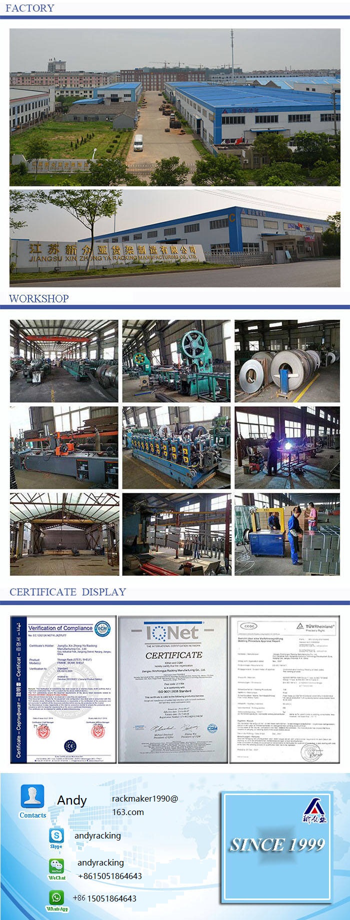 Conventional Single Row Pallet Racking