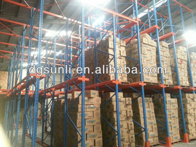 Factory Direct Heavy-Duty Drive-In Selective Steel Racking Warehouse Pallet Stacking Rack Durable Drive-through Storage Shelving