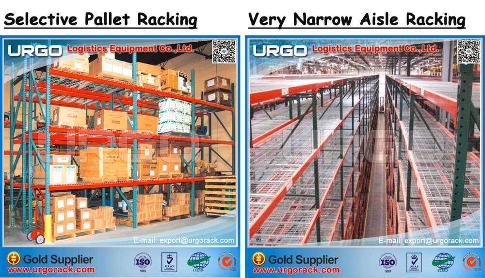 URGO Very Narrow Aisle Pallet Rack / VNA Racking System