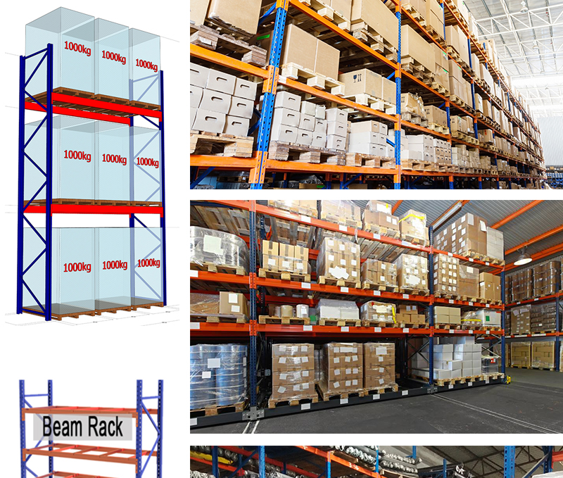 Stackable Storage Rack Pallet Racking Systems Warehouse Equipment 1000KG 2000KG 3000KG Pounds Tons