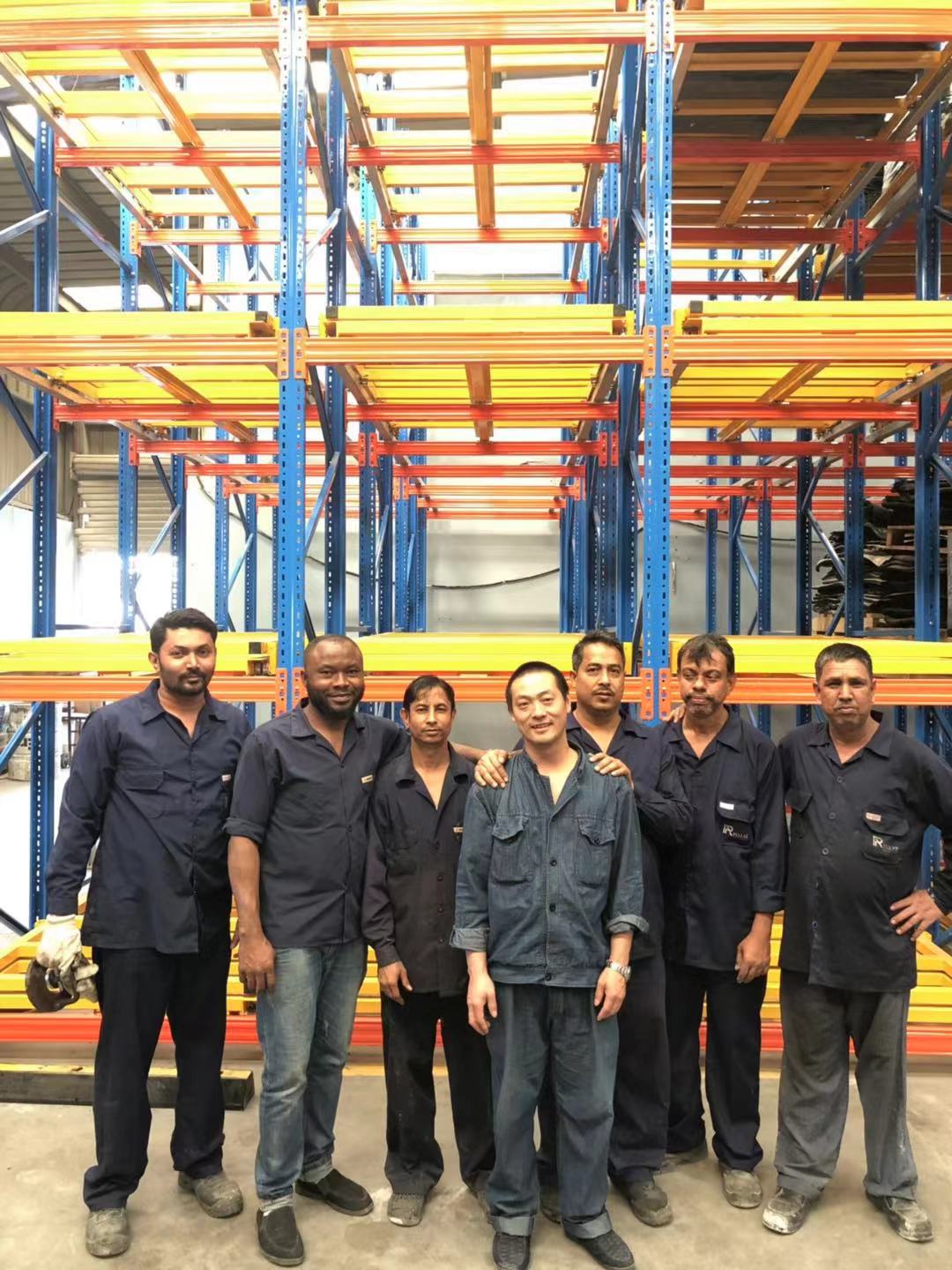 Push Back Racking High Quality Price Ratio Warehouse Storage Racks Customized Deep Pallet Rack Movable Push Back Racks