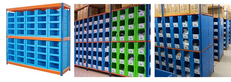Wholesale Customized Foldable Stackable Plastic Storage Warehouse Picking Boxes Bins Plastic Picking Bins