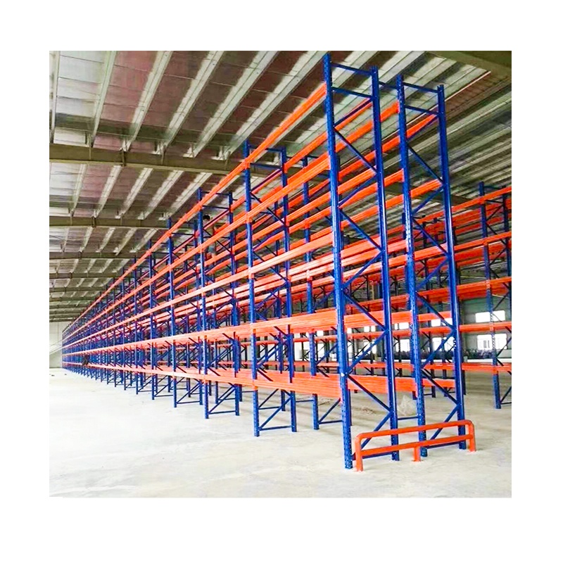 Heavy Duty Cold Inventory Storage Single Deep Wide Aisle Industrial Forlkift Wire Decking Palletized Racking System