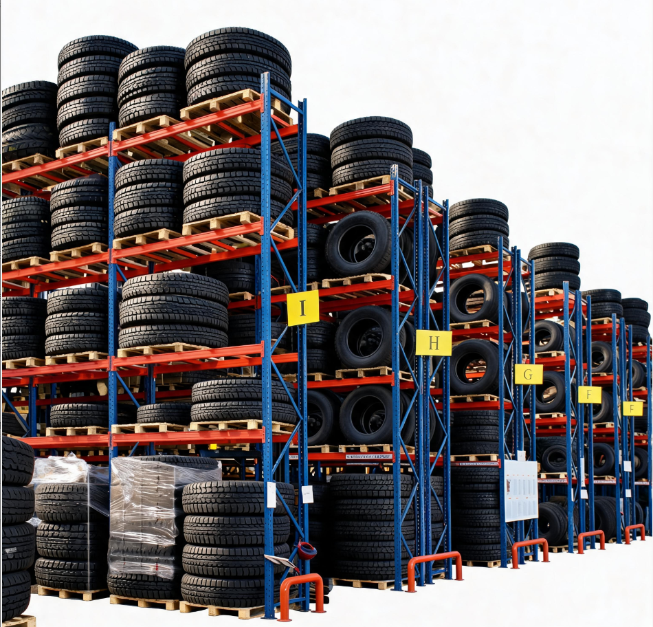 Custom Heavy Duty Industrial Pallet Racking Load Capacity Warehouse Pallet Shelving Q235 Steel Beam Type Adjustable Powder Rack