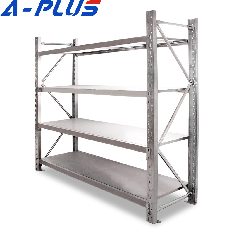 Steel Boltless Retail Rack System Standing Shelving Racking with Excellent Stability