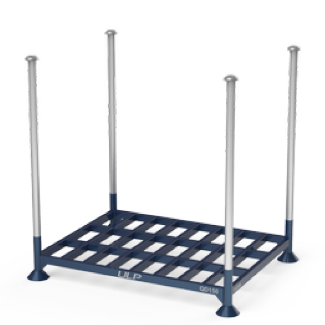 Unassembled 1000kg Load-bearing Metal Wire Structure Wire Storage Cage Stacking Rack Shelf