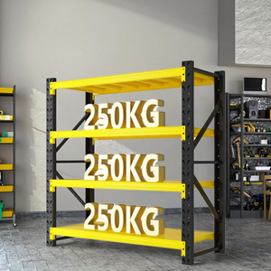 Yunbang Boltless 3-Layer Snap-In Workshop Tools Heavy Duty Industrial Metal Garage Stacking Racks Shelves