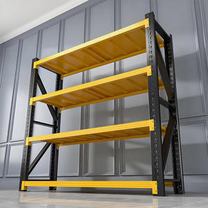 Heavy Duty Steel Storage Rack Adjustable Metal Shelving Boltless Warehouse Storage Shelves Medium Duty Industrial Rack