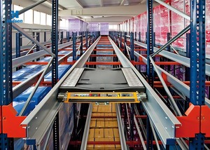 Automated Pallet Shuttle Storage System High Density Warehouse Racking Radio Heavy Duty ASRS OEM Custom