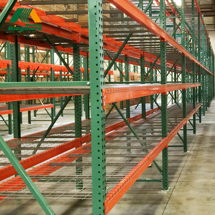 Galvanized/Powder Coated Wire Mesh Decking 1000kg Industrial Warehouse Storage Selective Pallet Racking System Factory Supply