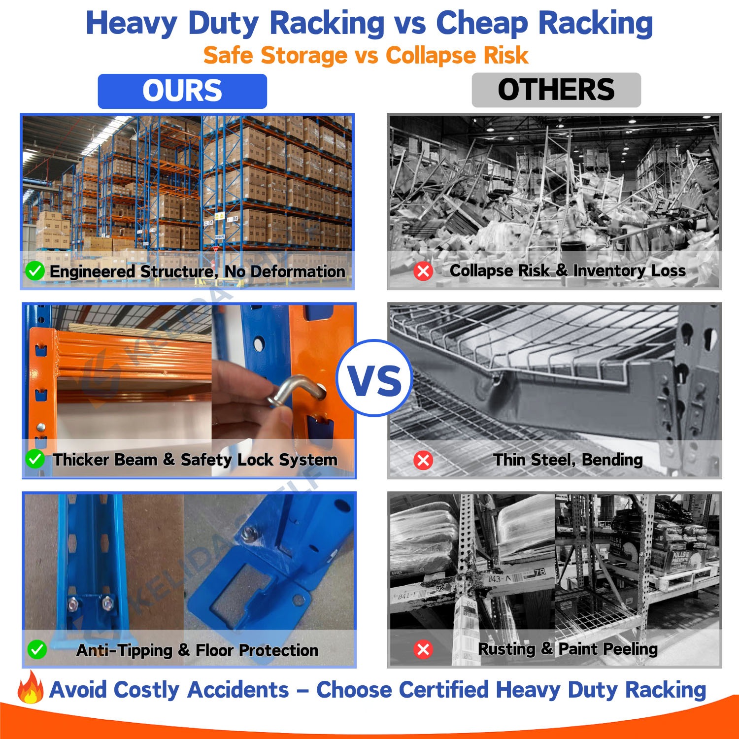 Warehouse Steel Storage Rack Heavy Duty Adjustable Pallet Racking Adjustable Warehouse Shelving