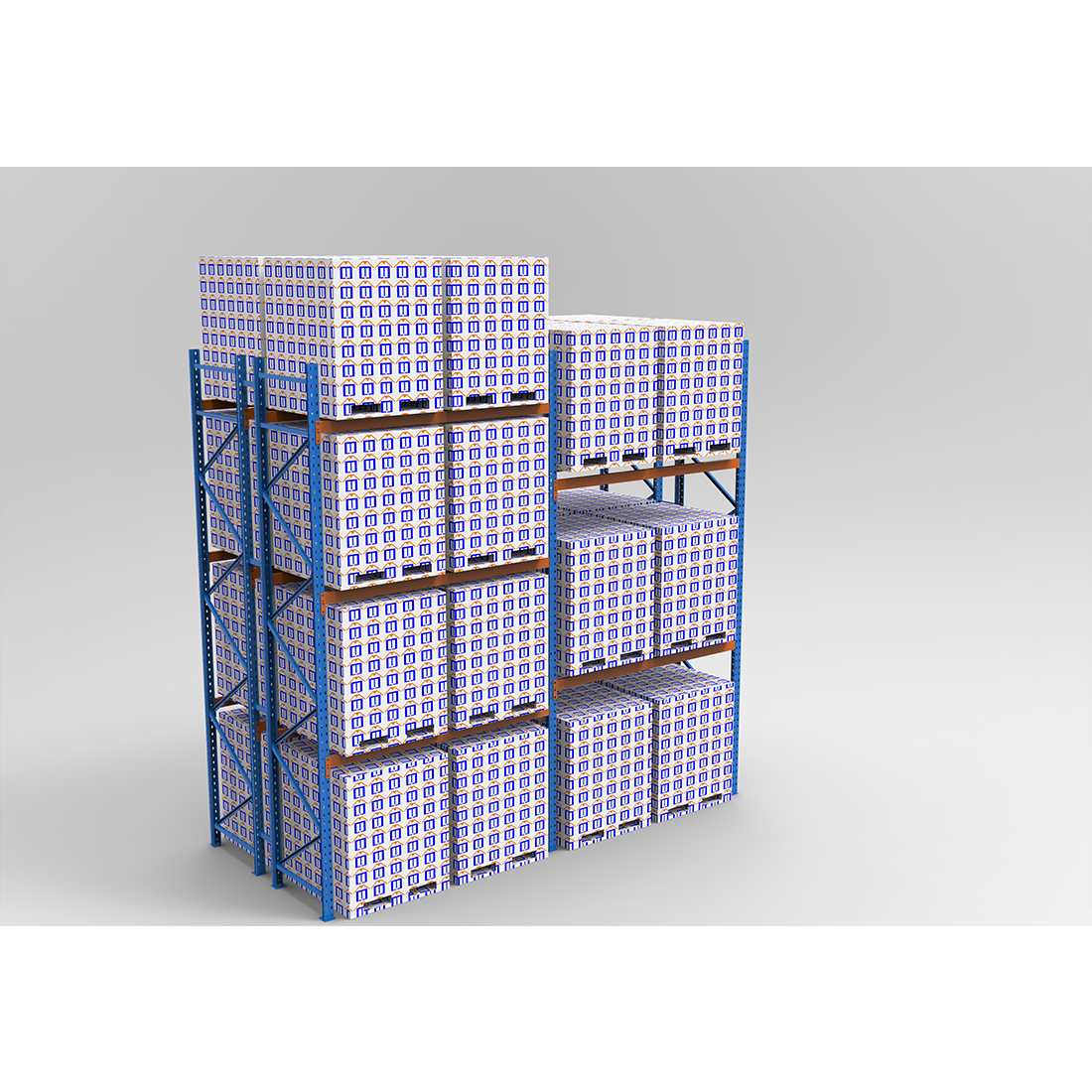 Double Deep Heavy Duty Pallet Rack Warehouse 6 Meters High Rack Shelving Garage Metal Racks For Warehouse Storage