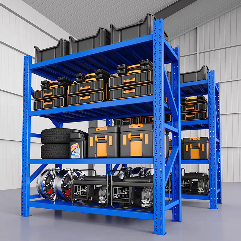 Metal Storage Rack Cabinet with Seat Metal Warehouse Shelves with Strong Manufacturer Wholesale Price, for Warehouse Use Use
