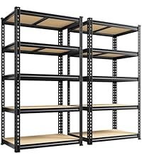 5 Layer Industrial Storage Shelving Racks Heavy Duty Adjustable Boltless Rivet Rack Corrosion Protection Warehouse Powder Coated